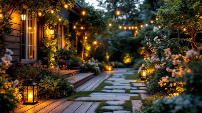 Les meilleurs spots extérieurs pour illuminer votre jardin